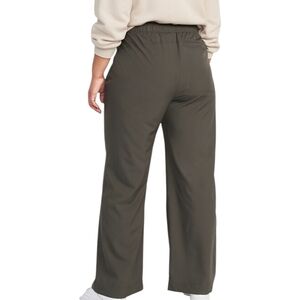 Old Navy High-Waisted StretchTech Wide-Leg Pants Army Green Plus Size XXL